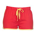 Miniatyrbild 1 av 3: Skinni Fit Dam/Dam Retro Shorts 10 UK Röd/Gul Red/Yellow 10 UK