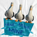 Miniatyrbild 3 av 4: Hitta Nemo Unisex Vuxen Min Min Min T-Shirt M Vit White M