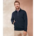 Miniatyrbild 2 av 2: Henbury Unisex Vuxen Hållbar Kvarts Dragkedja Sweatshirt 3XL Marinblå Navy 3XL