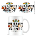 Miniatyrbild 4 av 4: Friends Livet Är Bättre Med Vänner Chibi Mugg One Size Vit/Svart White/Black One Size