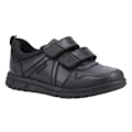 Miniatyrbild 1 av 4: Hush Puppies Boys Spencer Läderskolskor 2 UK Svart Black 2 UK