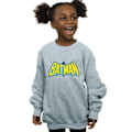 Miniatyrbild 2 av 5: DC Comics Girls Batman Retro Logo Sweatshirt 9-11 år Sport Sports Grey 9-11 Years