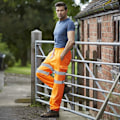 Miniatyrbild 2 av 2: Yoko Vuxen Unisex Hi Vis Joggingbyxor M Hi Vis Orange Hi Vis Orange M