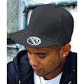 Miniatyrbild 2 av 2: Result Unisex Core Bronx Original Flat Peak Snapback Solid Colo Black One Size