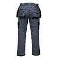 Miniatyrbild 2 av 2: Portwest PW3 Holster Stretch Arbetsbyxor för män 36R Zoom Grå/Svart Zoom Grey/Black 36R