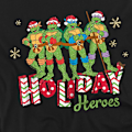 Miniatyrbild 4 av 5: Teenage Mutant Ninja Turtles Herr Julhjältar Jul T-Shirt Black XL