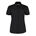 Miniatyrbild 1 av 2: Kustom Kit Dam/Dam Workforce Kortärmad Blus 26 UK B Black 26 UK