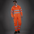 Miniatyrbild 3 av 3: Yoko Hi-Vis Polycotton Overall / Herrarbetskläder 3XL Hi Vis Oran Hi Vis Orange 3XL