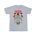 Miniatyrbild 1 av 4: Netflix Girls Stranger Things Jul Demogorgon Bomull T-shirt Sports Grey 7-8 Years