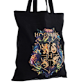 Miniatyrbild 3 av 3: Harry Potter Hogwarts Crest Canvas Tote Bag One Size Svart/Guld Black/Gold/Multicoloured One Size