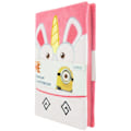 Miniatyrbild 1 av 2: Despicable Me Unicorn Fluffy A5 Notebook One Size Rosa/Vit Pink/White One Size