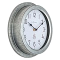 Miniatyrbild 4 av 6: Nextime Poppy Galvaniserad Väggklocka i Färg - 22cm One Size Silv Silver One Size