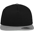 Miniatyrbild 6 av 6: Flexfit by Yupoong Unisex Classic 5 Panel Two Tone Snapback Cap Black/Silver One Size