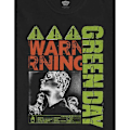 Miniatyrbild 3 av 3: Green Day Unisex Vuxen Varning Bomull T-shirt XXL Svart Black XXL