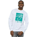 Miniatyrbild 2 av 3: Disney Princess Ariel Den Lilla Sjöjungfrun Hårstreck Sweatshirt för Herrar White XXL