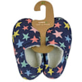 Miniatyrbild 2 av 5: Slumberzzz Barn/Barn Star Print Fleece Fodrade Tofflor 12 Ch Blue 12 Child UK
