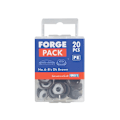 Miniatyrbild 2 av 3: Forgefix Kupolformade Täcklock, Forgepack Mörkbrun Nr 6-8 ForgePa Multi Colour Dark Brown No. 6-8 ForgePack 20