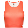 Miniatyrbild 1 av 6: Dare 2B Dam/Kvinnor Fleur East Edit Move Logo Hög Hals Sport Neon Peach L