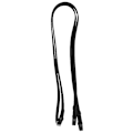 Miniatyrbild 2 av 2: Hy Half Rubber Show Reins Full Black Black Full