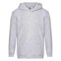 Miniatyrbild 1 av 3: Fruit Of The Loom Kids Unisex Premium 70/30 Hooded Sweatshirt / Heather Grey 7-8 Years