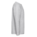 Miniatyrbild 3 av 3: Fruit of the Loom Unisex Värdevikt Heather Långärmad Grey M