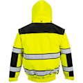 Miniatyrbild 2 av 4: Portwest Herr Klassisk Bomberjacka i Hög Synlighet för Alla Väder Yellow/ Black S