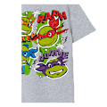 Miniatyrbild 3 av 3: Teenage Mutant Ninja Turtles Barn/Barn Ansikten T-shirt 5-6 år Grey Marl 5-6 Years