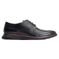 Miniatyrbild 2 av 4: Base London Flight Läder Brogues för män 8 UK Svart Black 8 UK