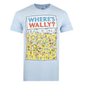 Miniatyrbild 1 av 4: Var är Wally? Herr T-shirt för stranden M Himmelsblå Sky Blue M