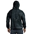 Miniatyrbild 3 av 3: Colortone Unisex Regnbåge Tie Dye Pullover Hoodie XL Svart/Vit Black/White XL