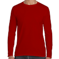 Miniatyrbild 5 av 5: Gildan Soft Style långärmad T-shirt för män (5-pack) M Röd Red M