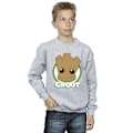 Miniatyrbild 2 av 4: Guardians Of The Galaxy Pojkar Groot Badge Sweatshirt 9-11 År Sports Grey 9-11 Years