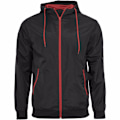Miniatyrbild 1 av 4: Bygg ditt varumärke Herr Zip Up Wind Runner Jacka 4XL Svart/Röd Black/Red 4XL