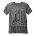 Miniatyrbild 1 av 2: Bob Dylan Unisex Vuxen Curry Hicks Cage Burnout Bomull T-shirt Charcoal Grey S