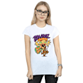 Miniatyrbild 2 av 3: Scooby Doo Dam/Kvinnor Pizza Ghost Bomull T-shirt M Vit White M