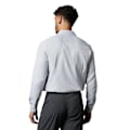 Miniatyrbild 2 av 4: Burton Herr Diamond Jacquard Easy-Iron Slim Formal Skjorta 17.5in Grey 17.5in