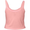 Miniatyrbild 2 av 3: Bella + Canvas Dam/Damer Micro-Rib Spaghetti Strap Tank Top Solid Pink 10 UK - 12 UK