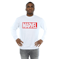 Miniatyrbild 2 av 3: Marvel Comics Classic Logo Sweatshirt för män, S, vit White S