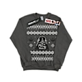 Miniatyrbild 1 av 3: Star Wars Herr Jul Darth Vader Fair Isle Sweatshirt S Grå Charcoal S