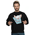 Miniatyrbild 2 av 3: Animaniacs Herr The Brain Mugshot Sweatshirt 4XL Svart Black 4XL