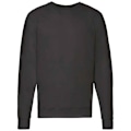 Miniatyrbild 1 av 3: Fruit of the Loom Unisex Lätt Raglan Sweatshirt L Black L