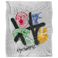 Miniatyrbild 1 av 6: Harry Potter Hogwarts Graffiti Filt En Storlek Flerfärgad Multicoloured One Size