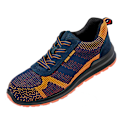 Miniatyrbild 1 av 2: Result Work-Guard Unisex Vuxna Mocka Trim Säkerhetstränare 6 UK Navy/Orange 6 UK