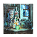 Miniatyrbild 1 av 4: Lisa Parker Jekyll and Hyde Upplyst Canvas One Size Svart/Mult Black/Multicoloured One Size