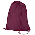 Miniatyrbild 1 av 2: Quadra Gymsac axelväska - 7 liter (2-pack) En storlek Burgundy One Size