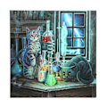 Miniatyrbild 4 av 4: Lisa Parker Jekyll and Hyde Upplyst Canvas One Size Svart/Mult Black/Multicoloured One Size