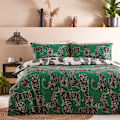 Miniatyrbild 1 av 4: Furn Vändbar Wildcat Påslakanset Dubbel Djungelgrön Jungle Green Double
