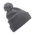 Miniatyrbild 1 av 3: Beechfield Snowstar Recycled Beanie One Size Graphite Grey/Ligh Graphite Grey/Light Grey One Size