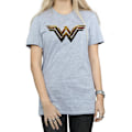 Miniatyrbild 3 av 5: Wonder Woman Dam/Damer Logotyp Bomull Boyfriend T-Shirt M Spor Sports Grey M