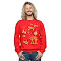 Miniatyrbild 2 av 3: Star Wars Herr Pepparkakskrig Sweatshirt 5XL Röd Red 5XL